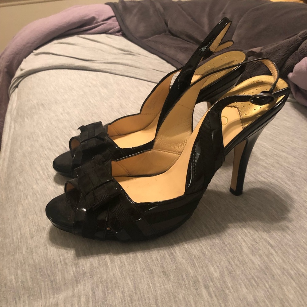 Patent Leather Bow Accent Heel from Cole Haan